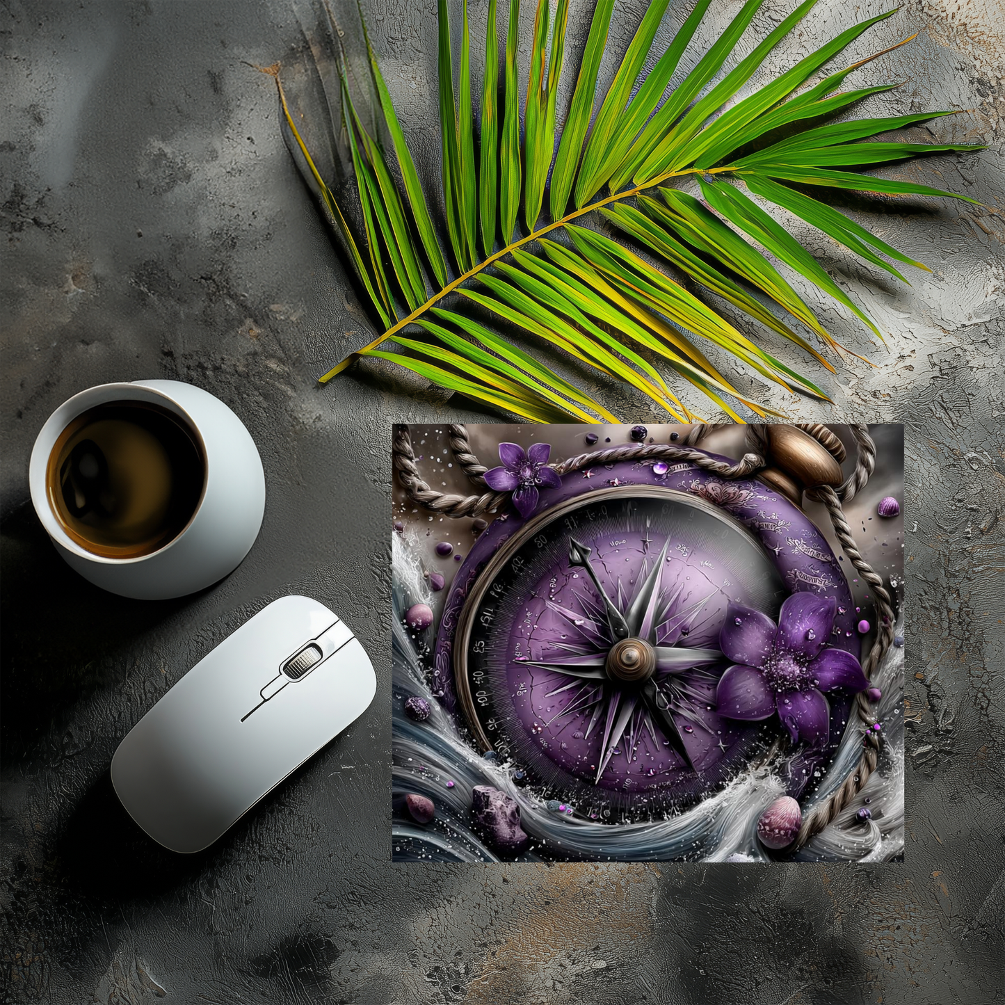 Mousepad purple Kompass