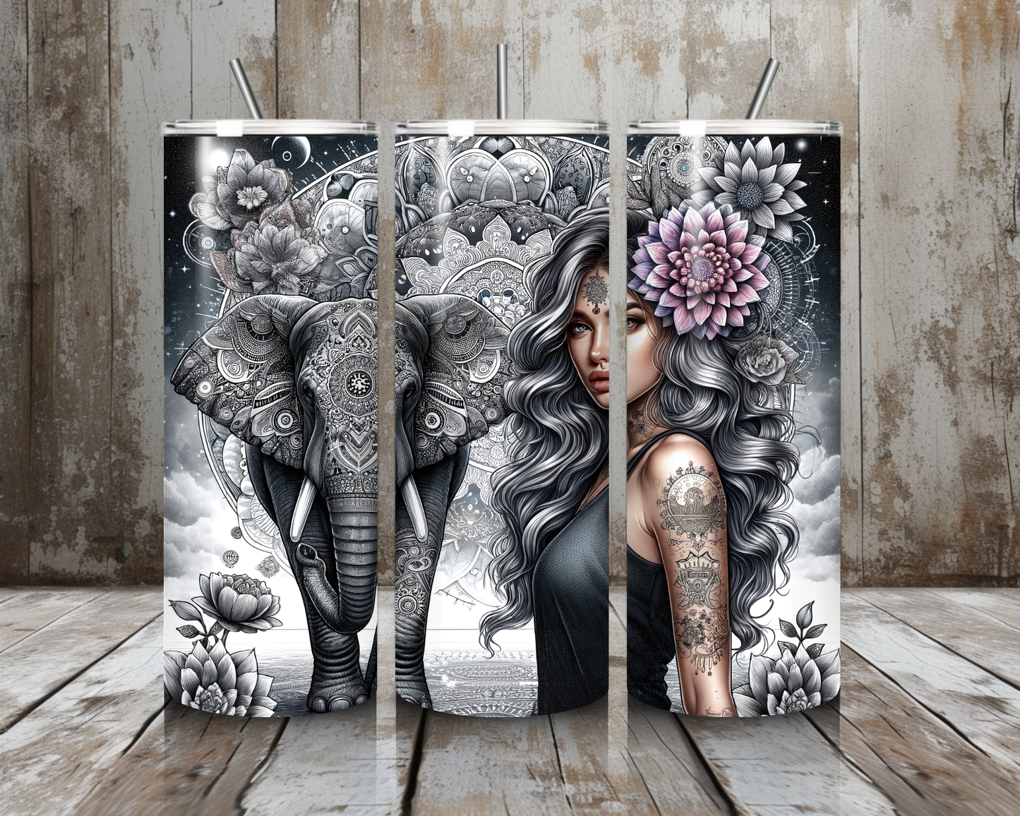 Tumbler Elephant - Girl