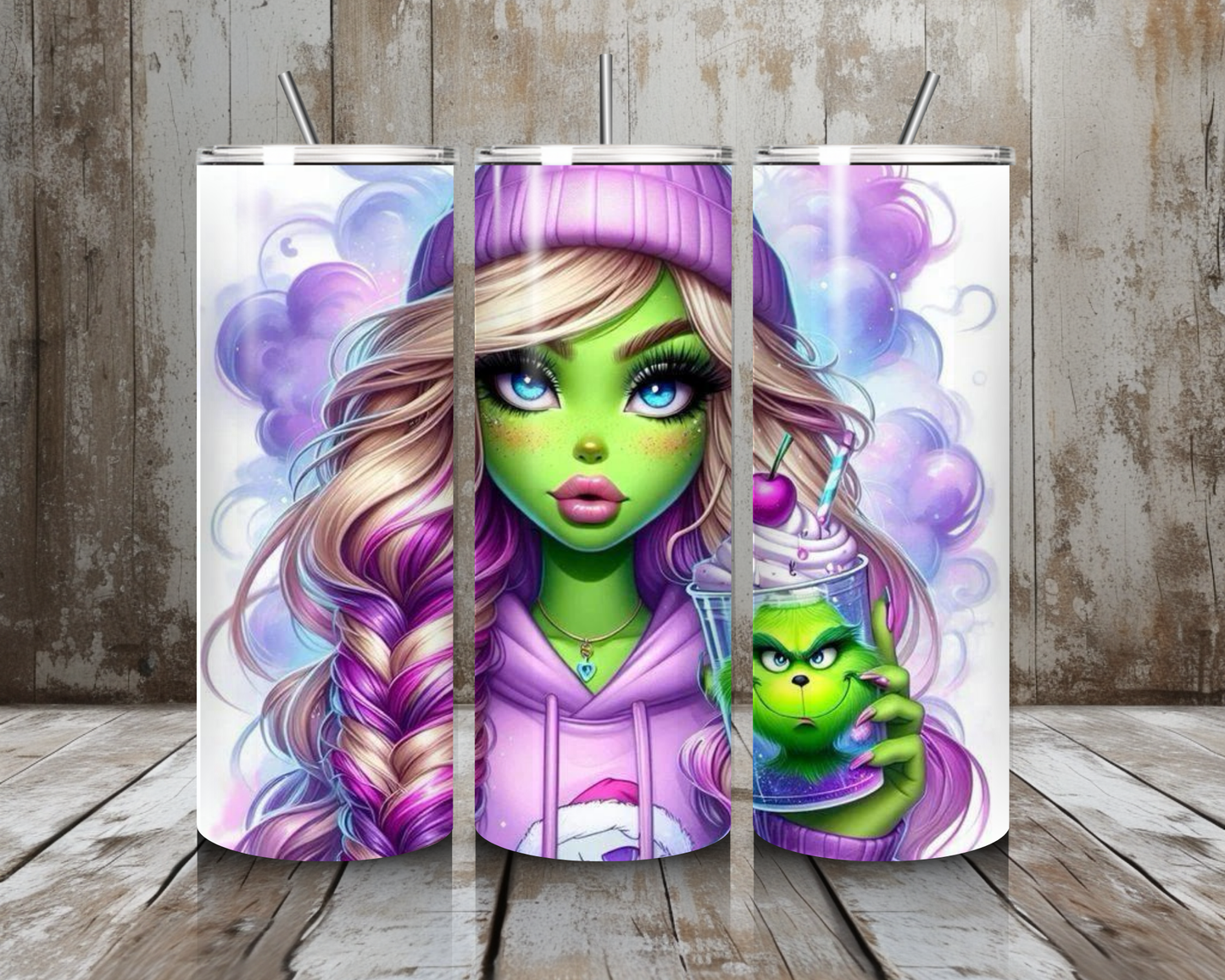 Tumbler Grinch Girlie