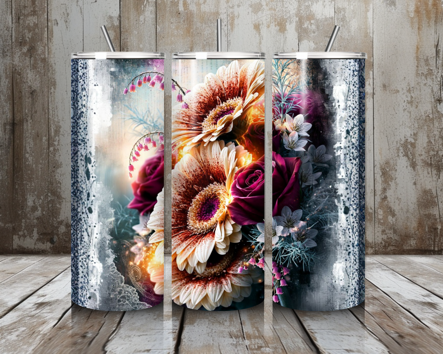 Tumbler Blumenmix