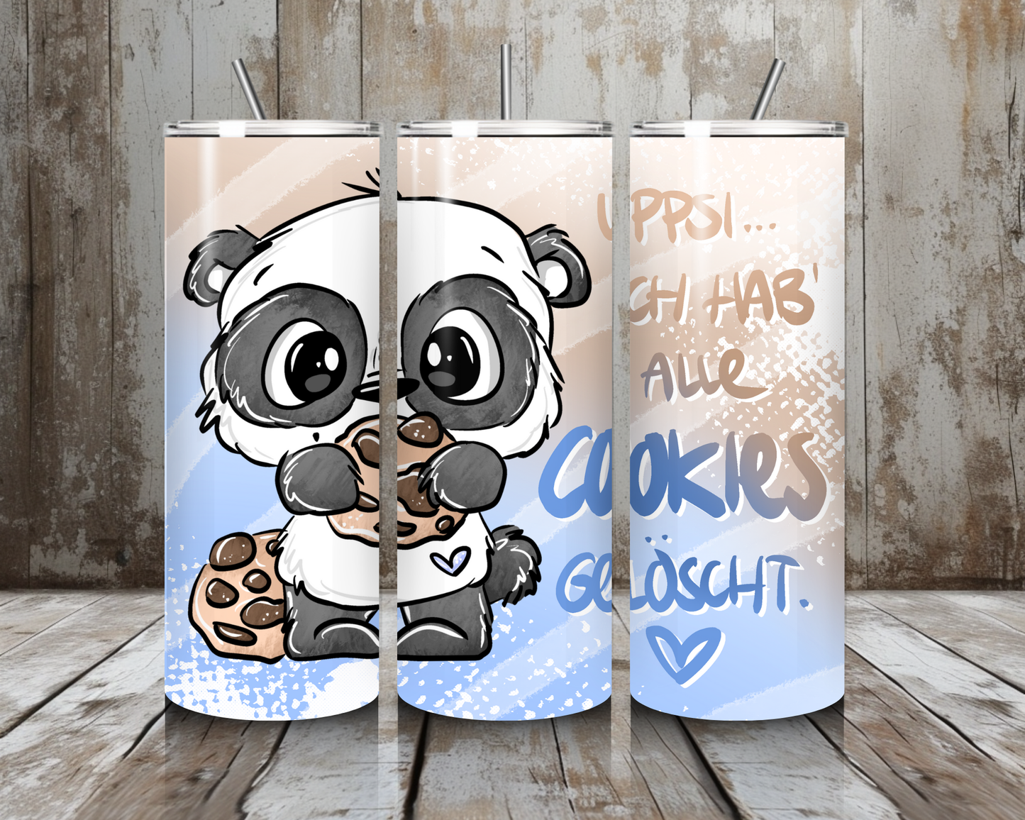 Tumbler Cookie - Panda