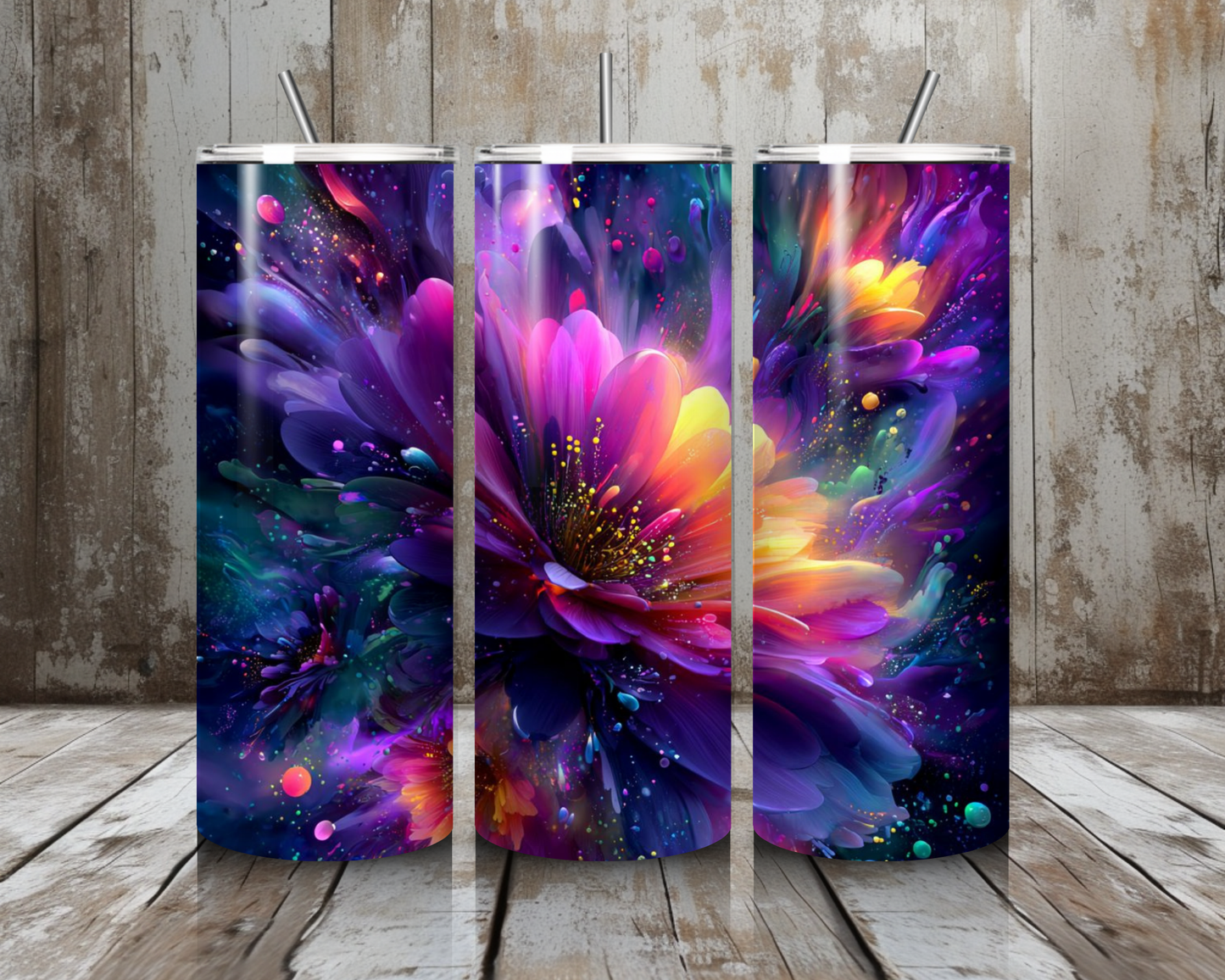 Tumbler Blume der Dunkelheit