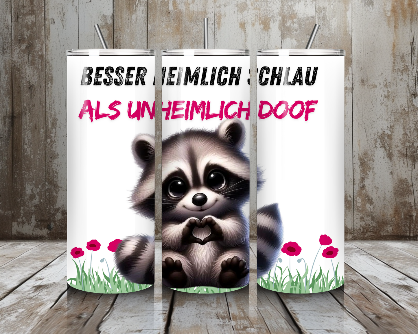 Tumbler Waschbär