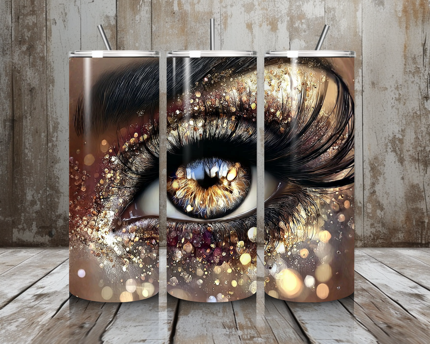 Tumbler durchdringender Blick