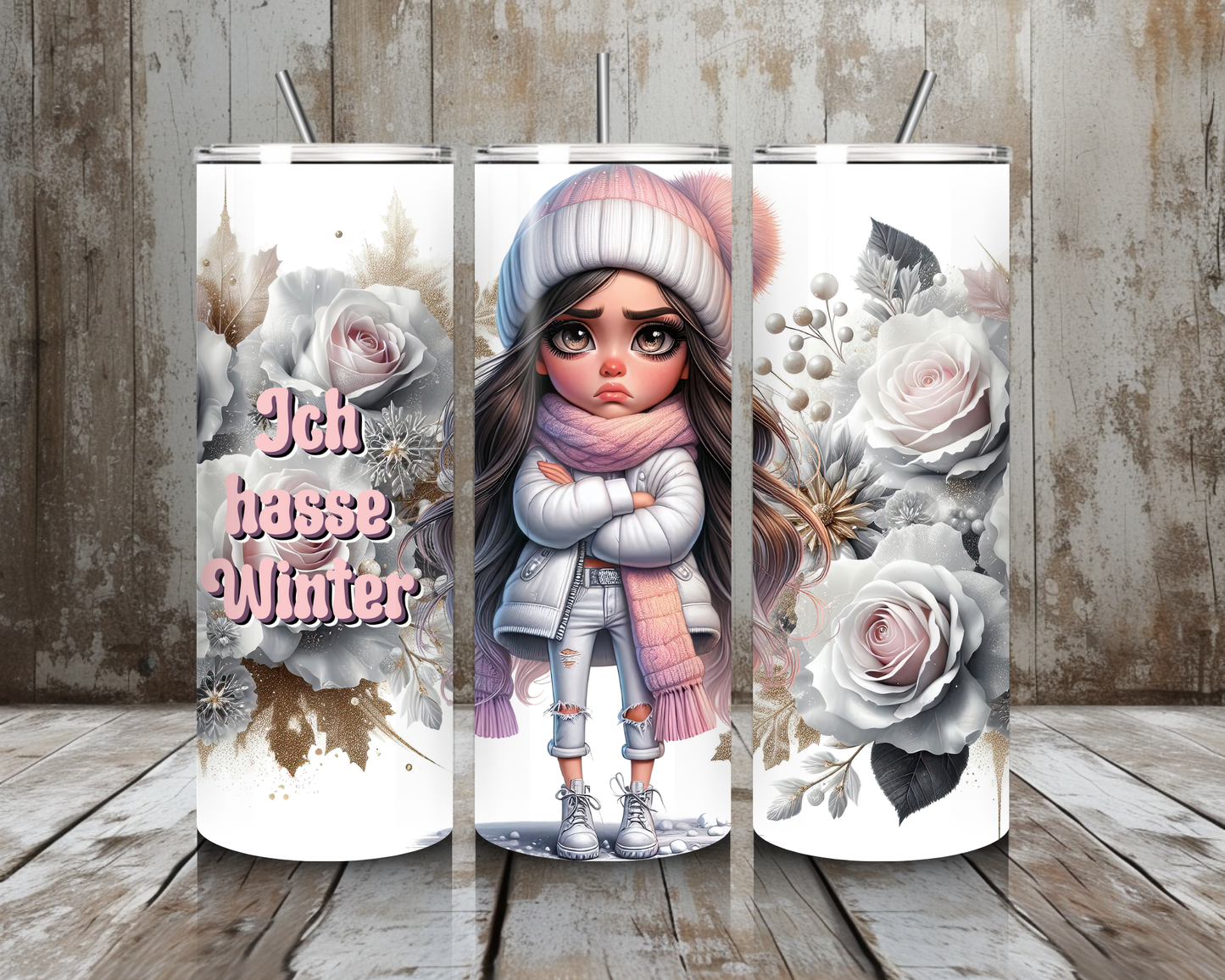 Tumbler Ich hasse Winter