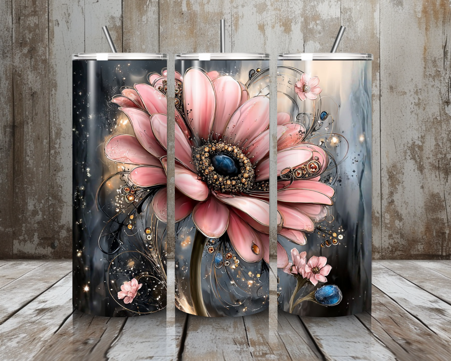Tumbler Pastellblume