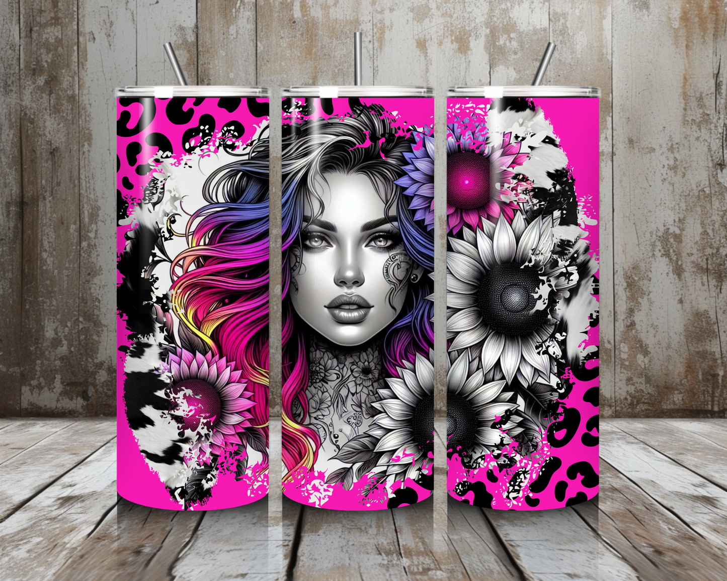 Tumbler pink Flowergirl