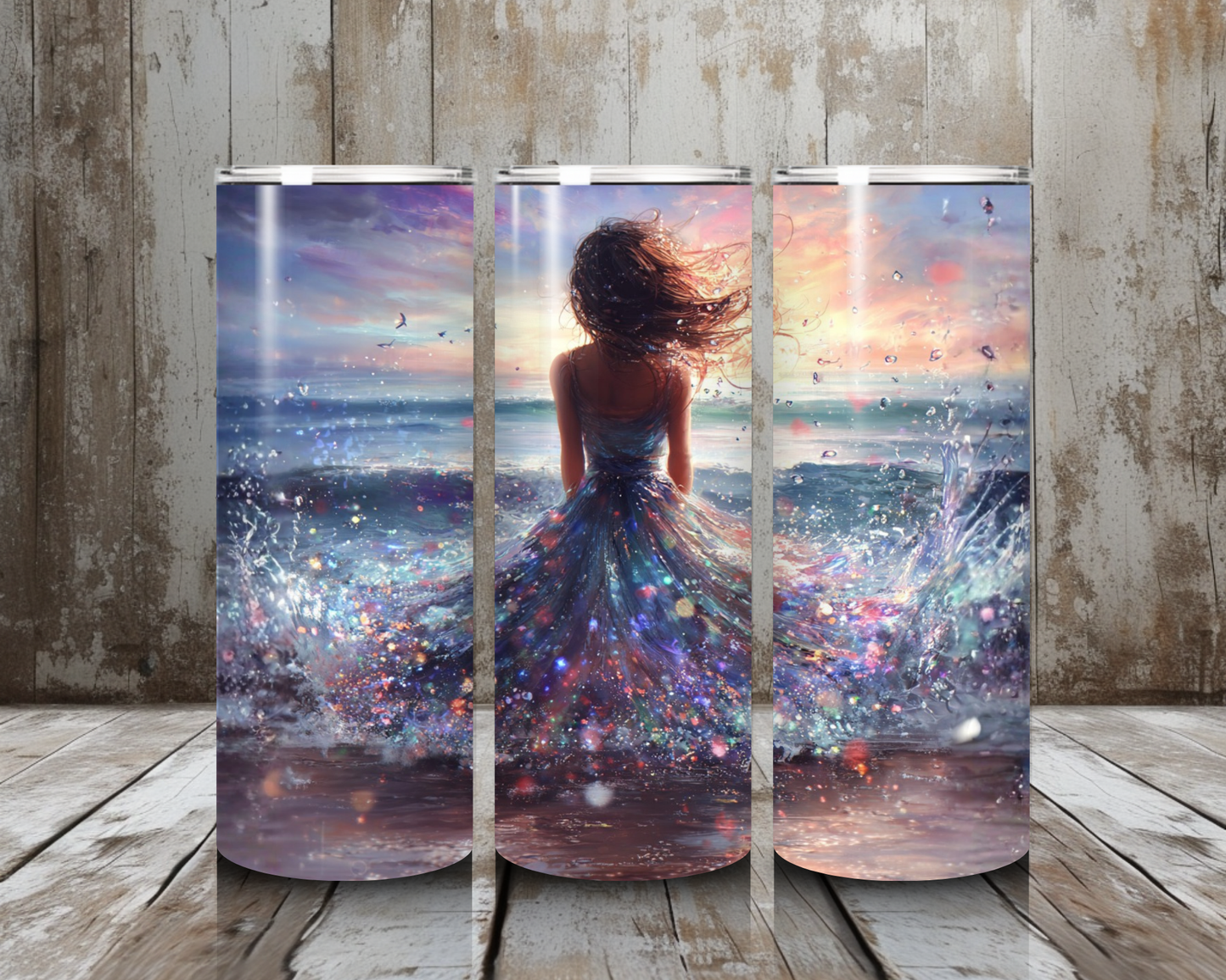 Tumbler Women in the water