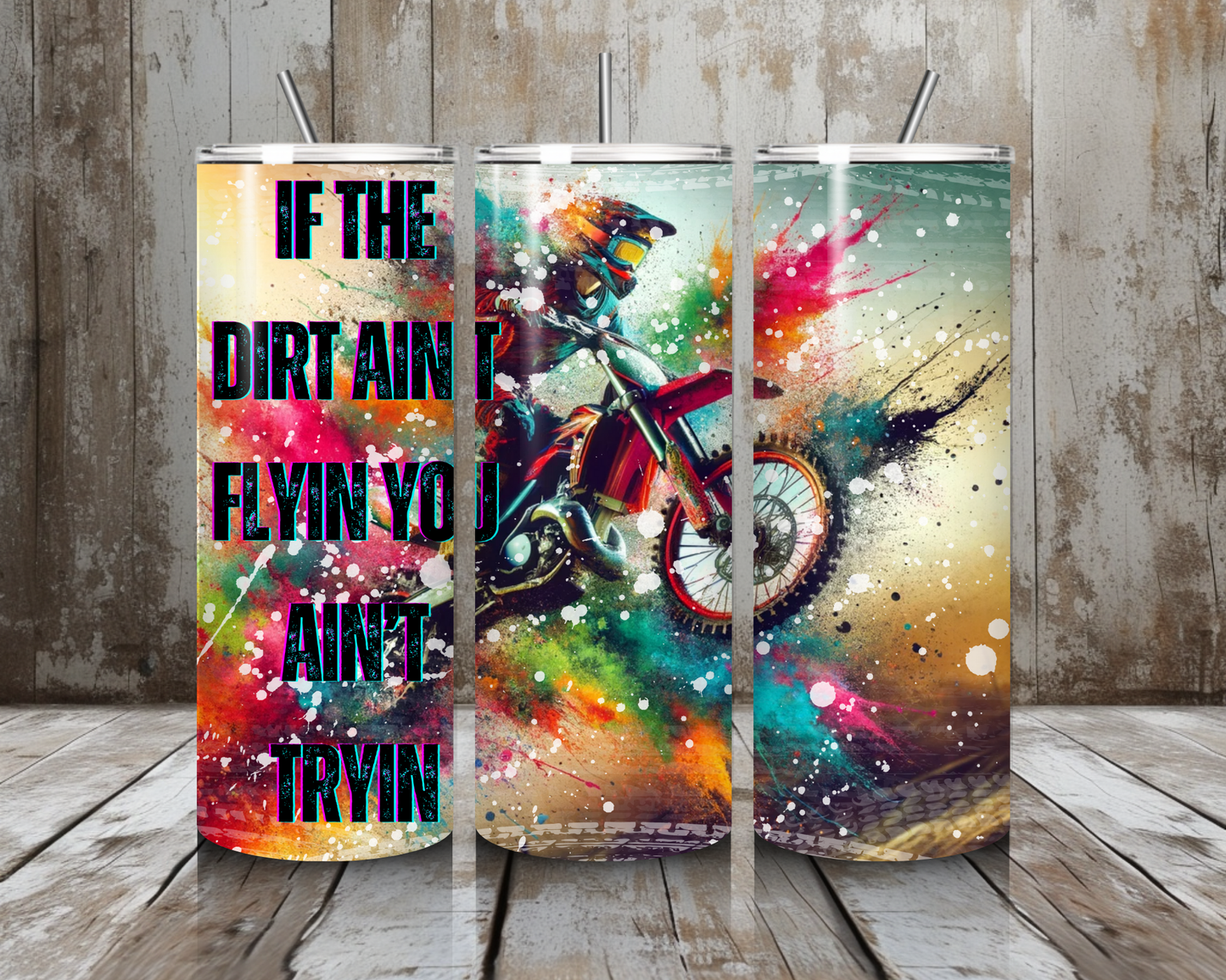 Tumbler Bike Aquarell