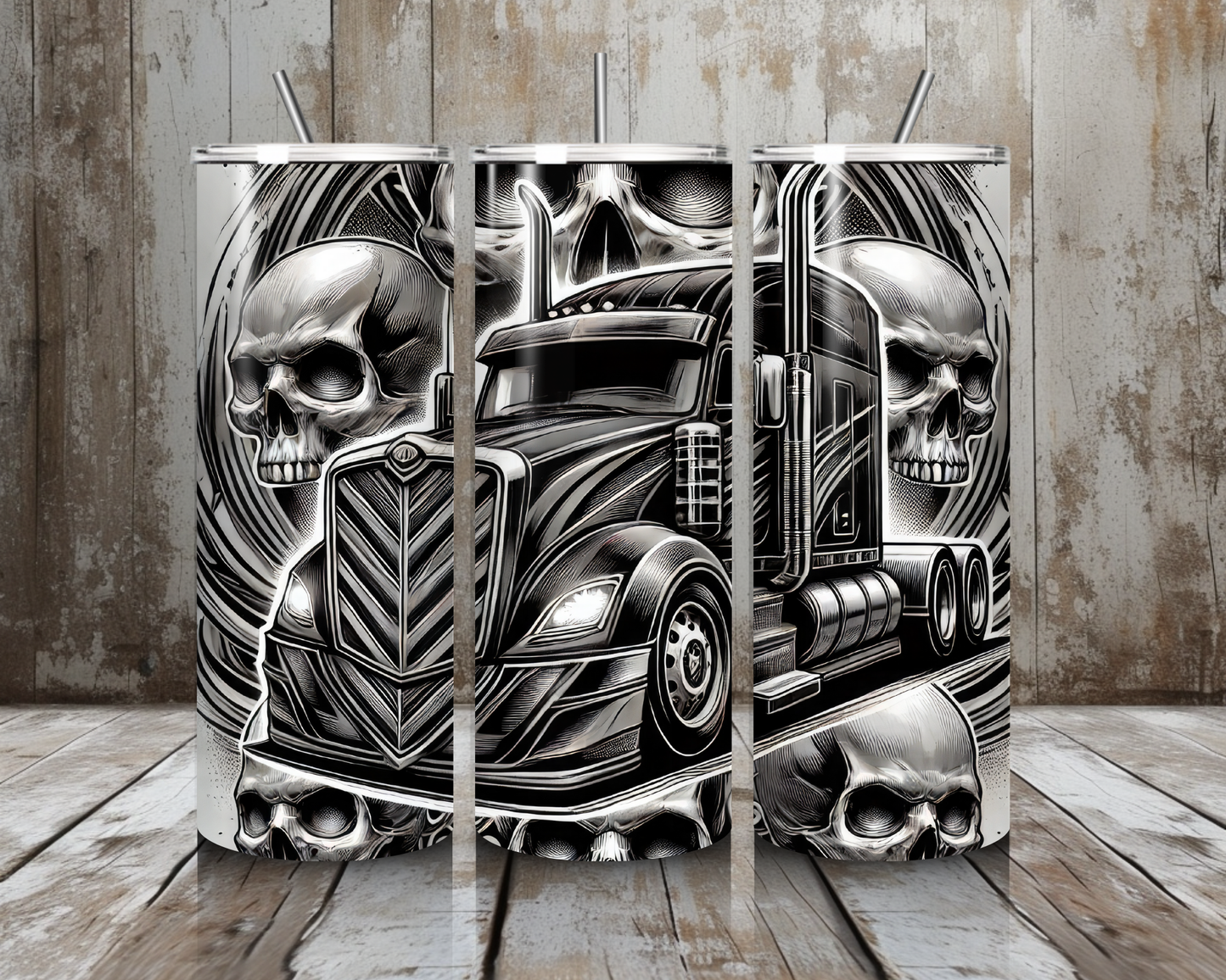 Tumbler Truck Skulls