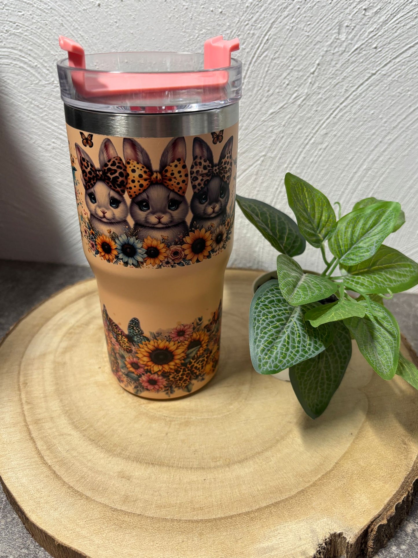 Tumbler 20 oz mit Hase orange