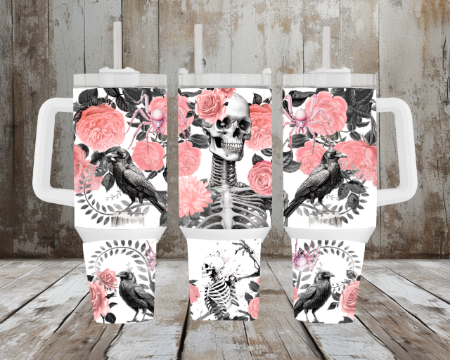 40oz Gothic Skull