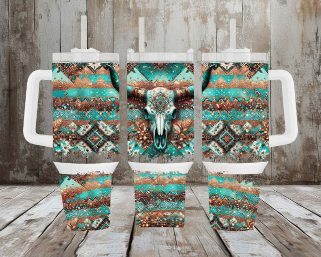 40oz Western Boho