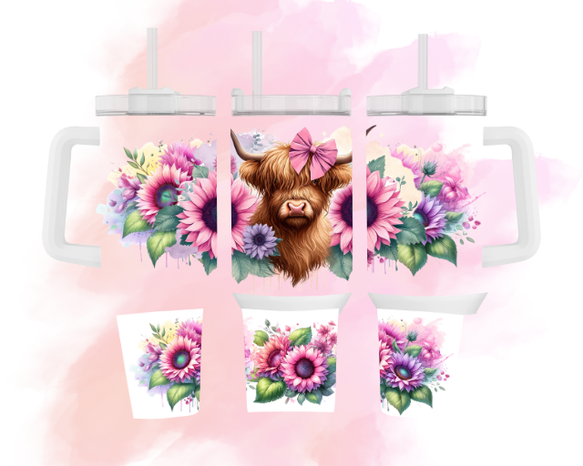 40oz cute Highland Cow