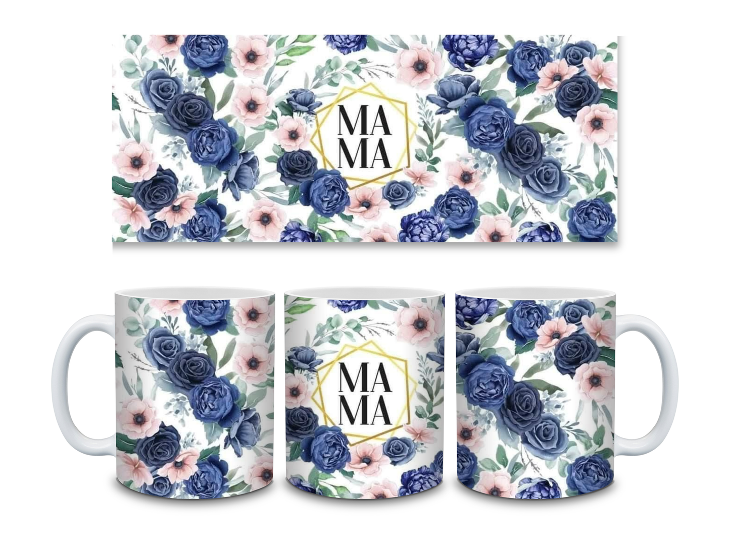 Tasse Mama blau