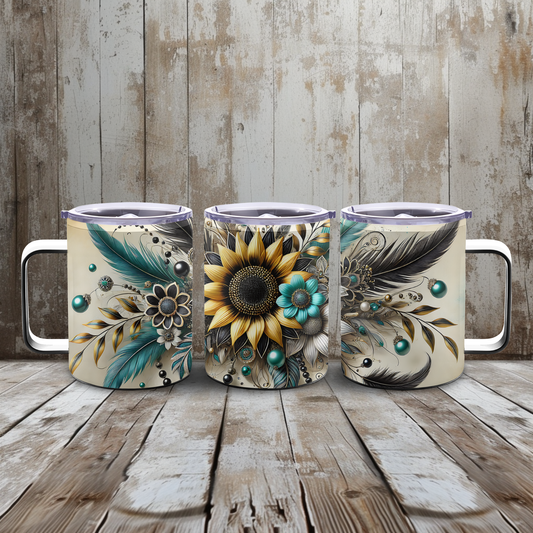 Thermo - Mug Sonnenblume Boho