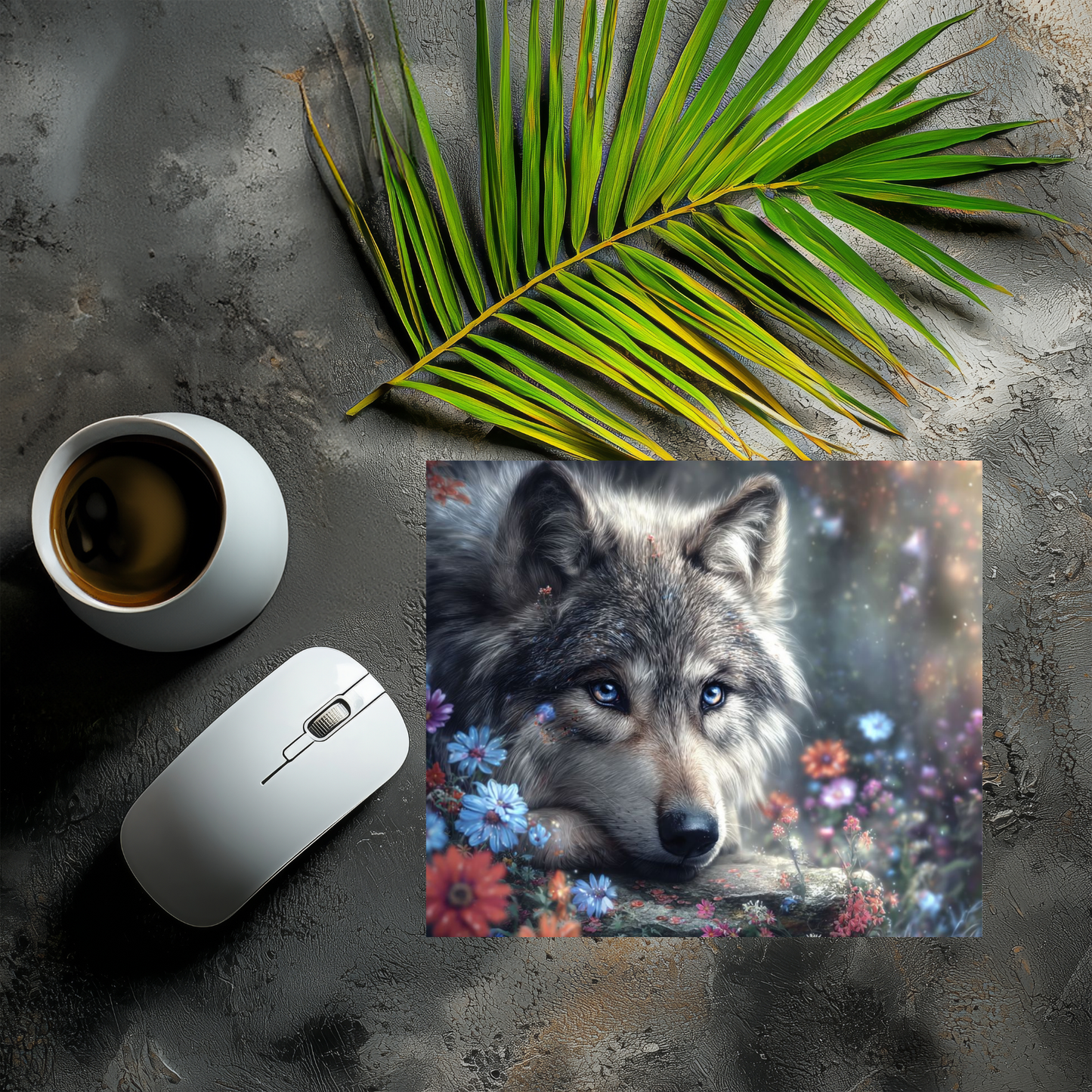 Mousepad einsamer Wolf