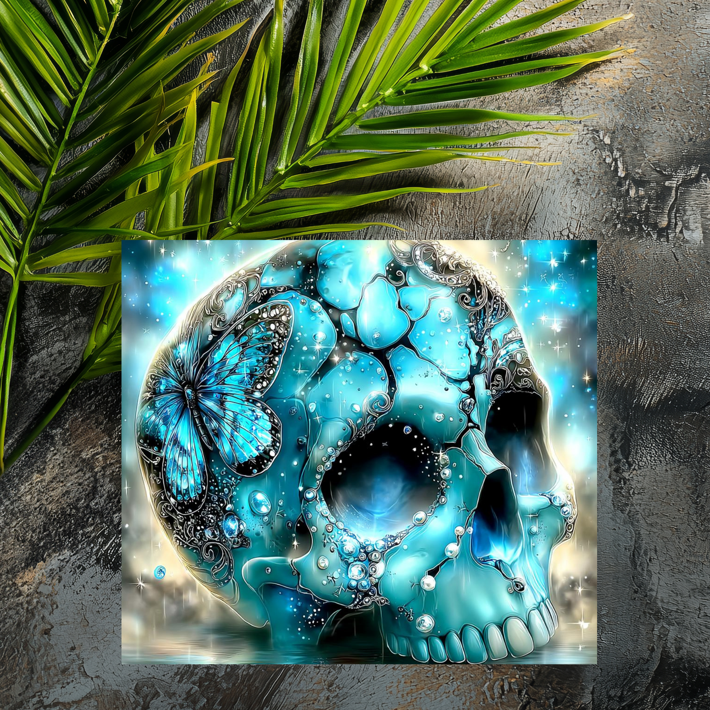 Mousepad Türkiser Skull