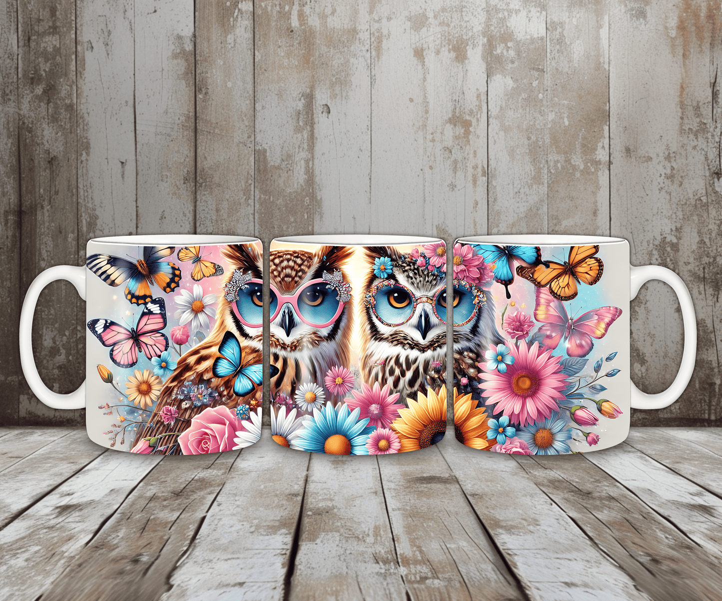 Tasse Eulen mit Brille
