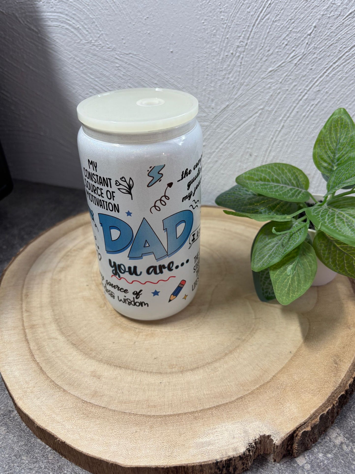Trinkglas 16oz Dad