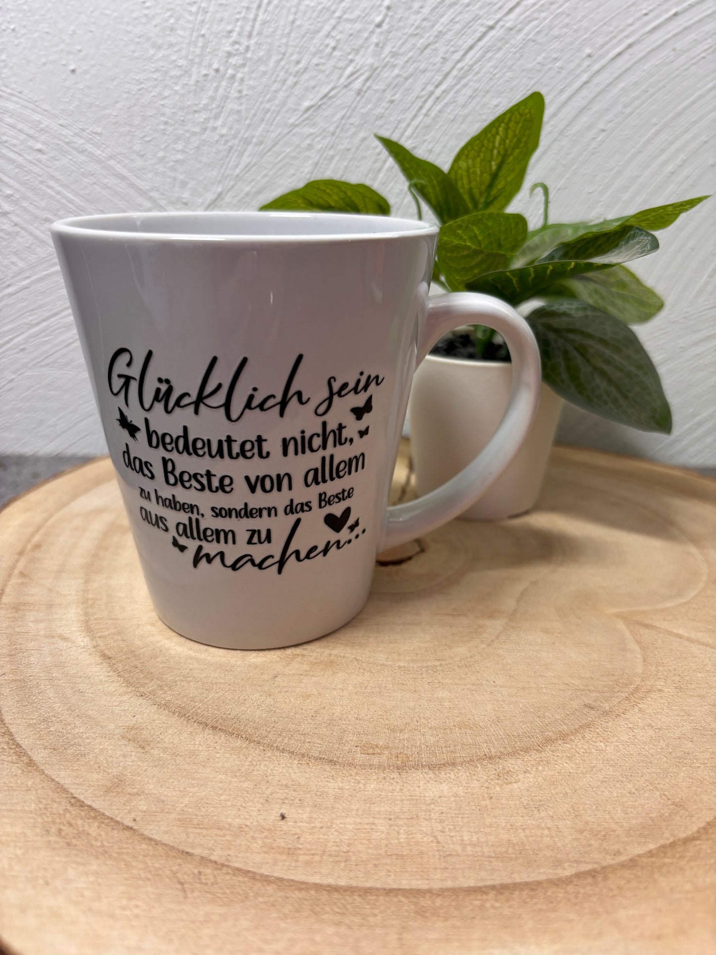 Statement Tasse Glücklich sein..