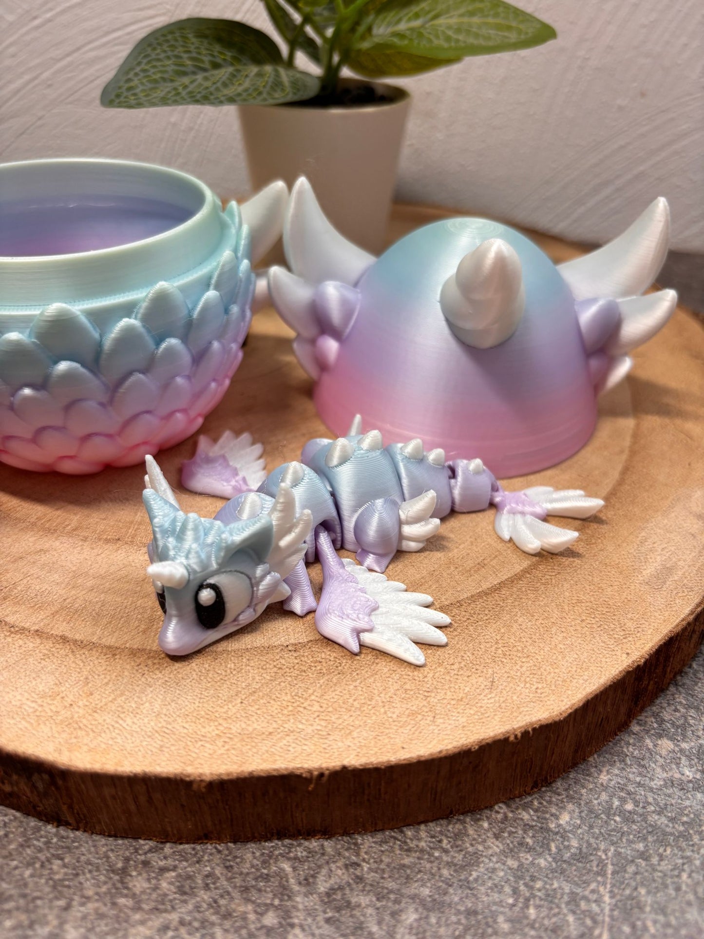 Einhorn Ei mit Drachen