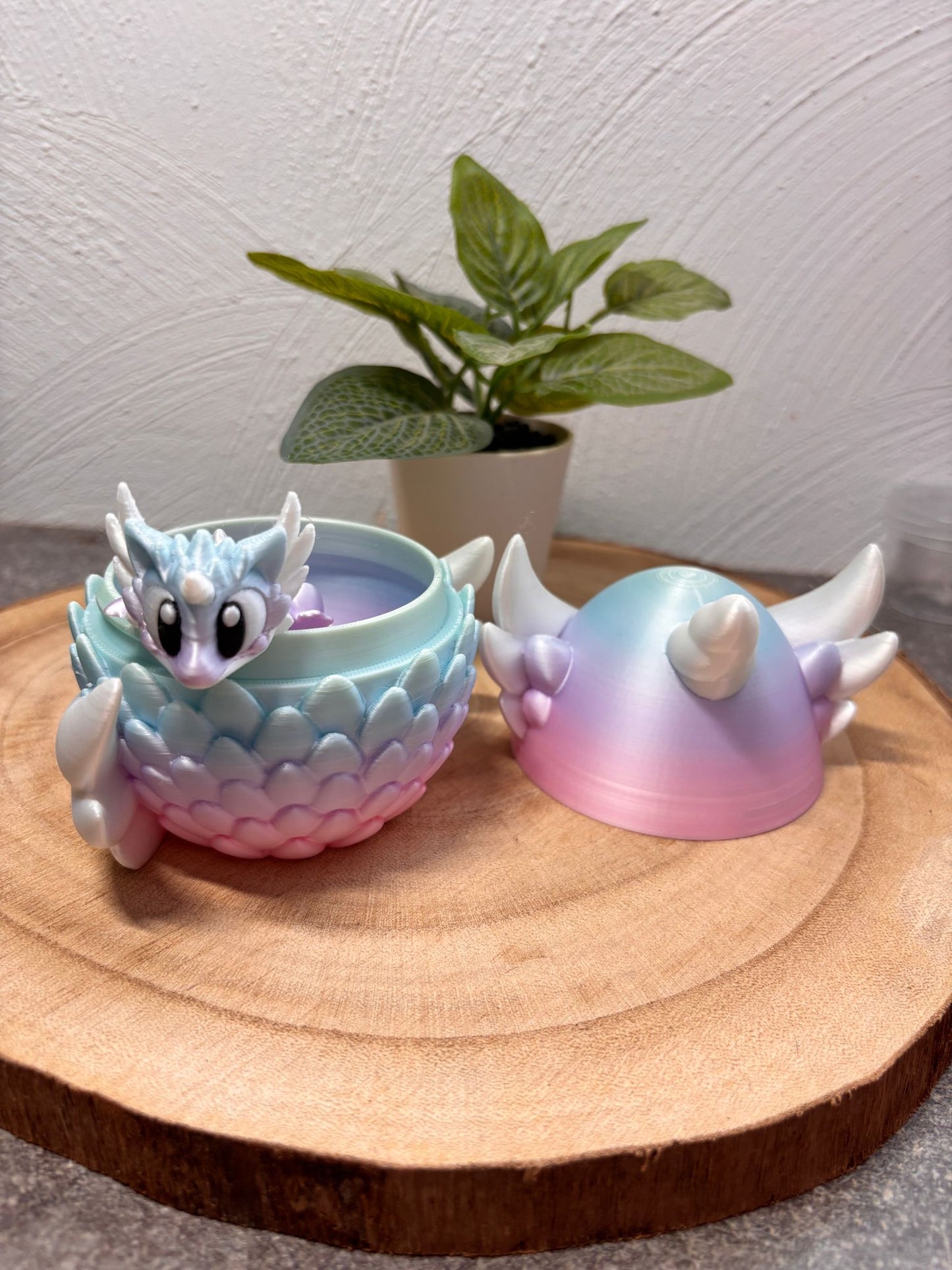 Einhorn Ei mit Drachen