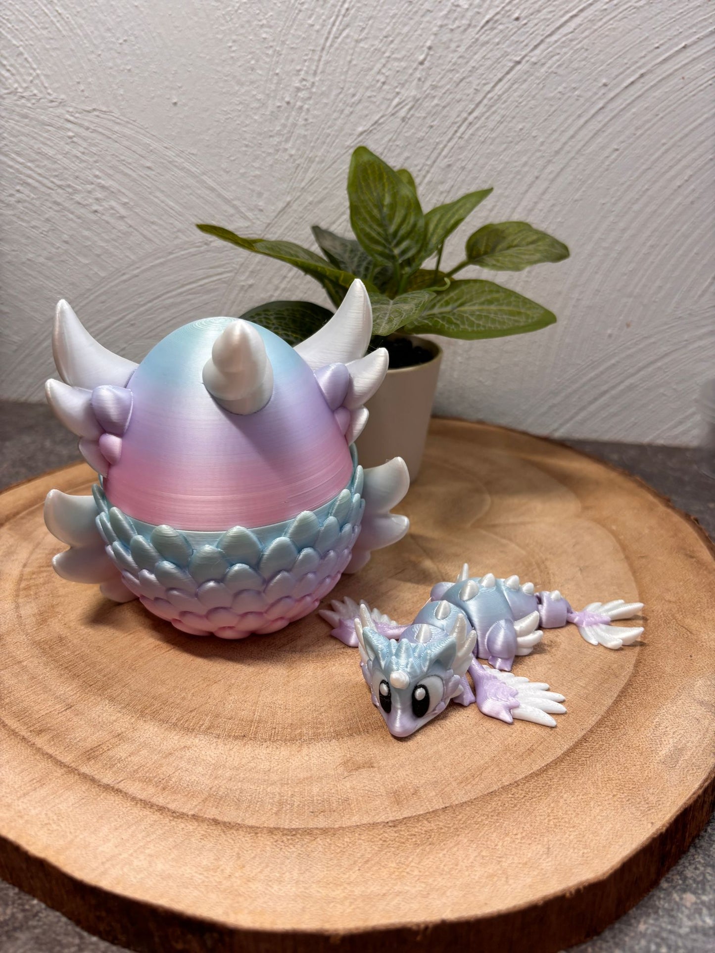 Einhorn Ei mit Drachen