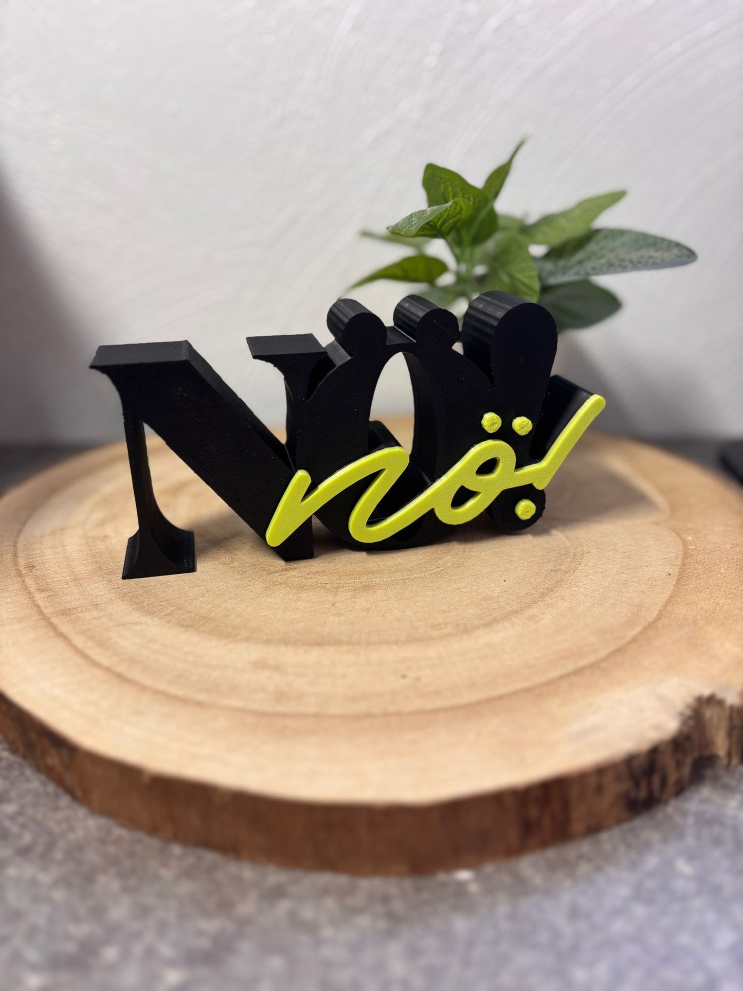 Schriftzug Nö