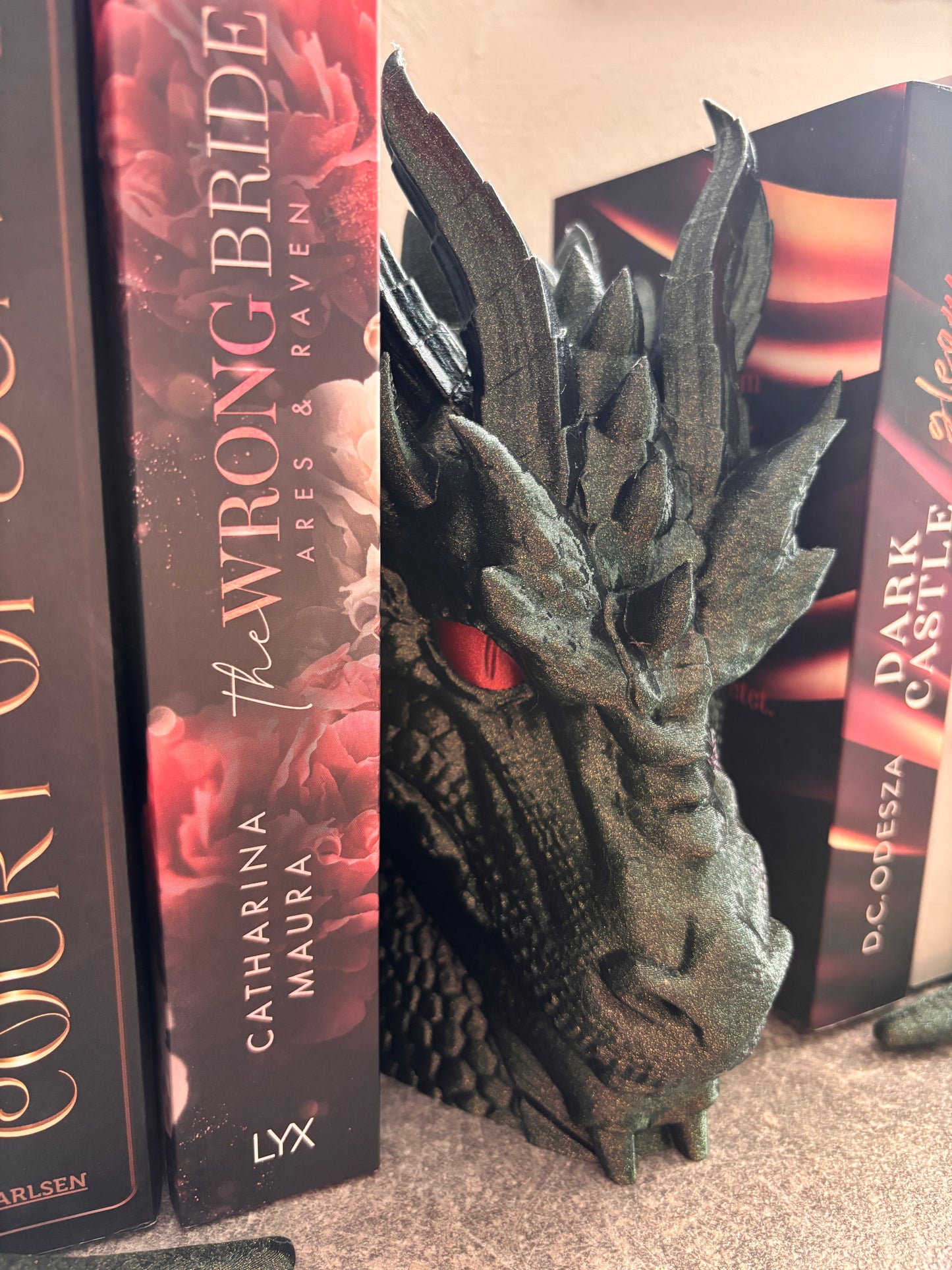 Drachen Bücherstütze