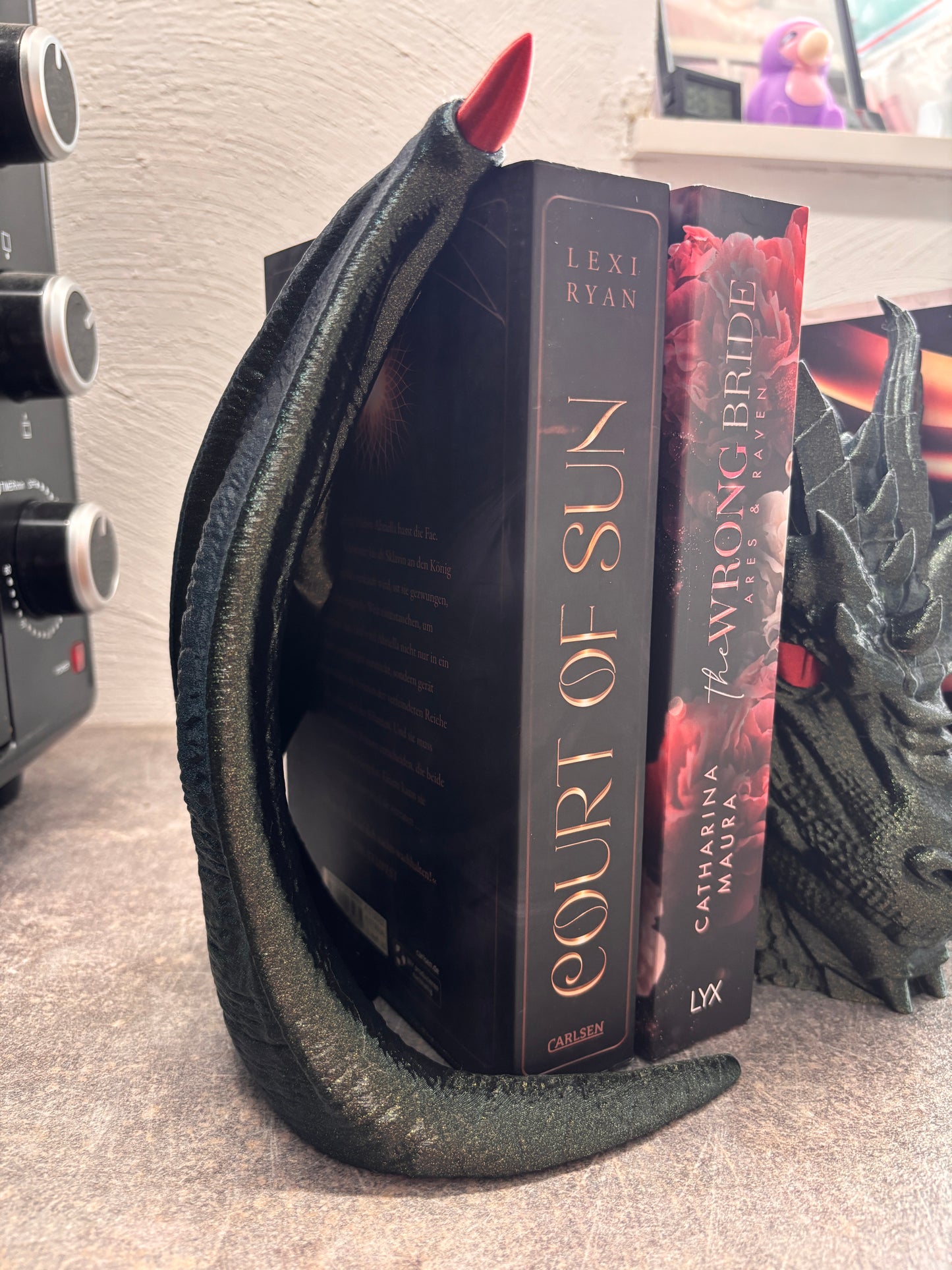 Drachen Bücherstütze