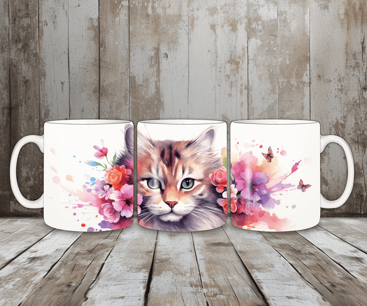 Tasse Katze Watercolor