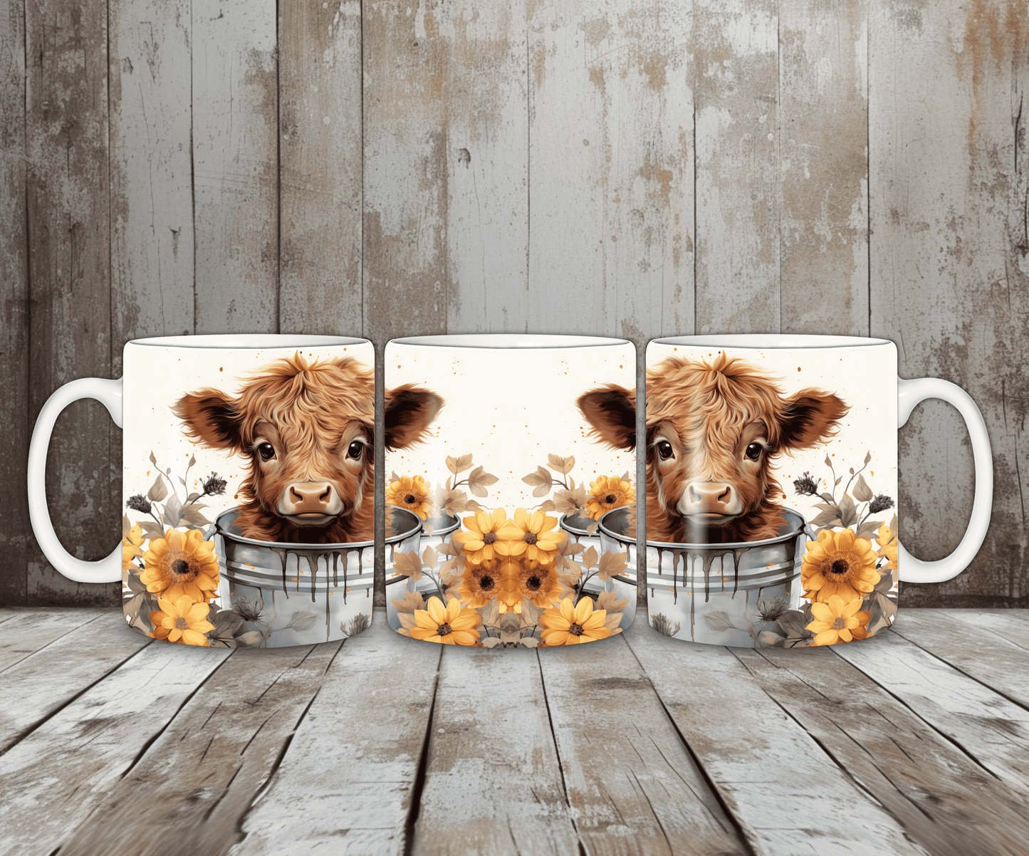 Tasse Kuh im Eimer