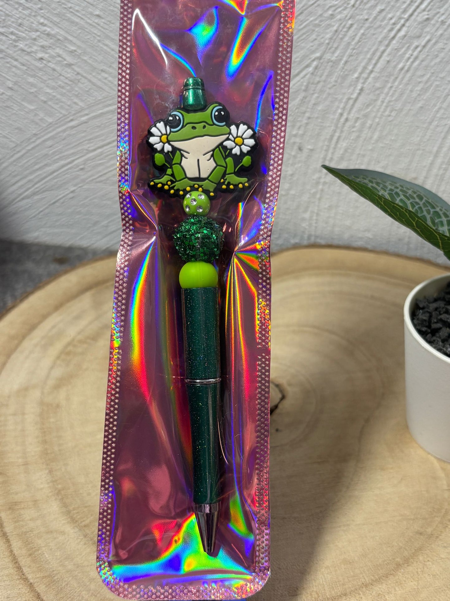 Kugelschreiber Frosch dunkelgrün 2