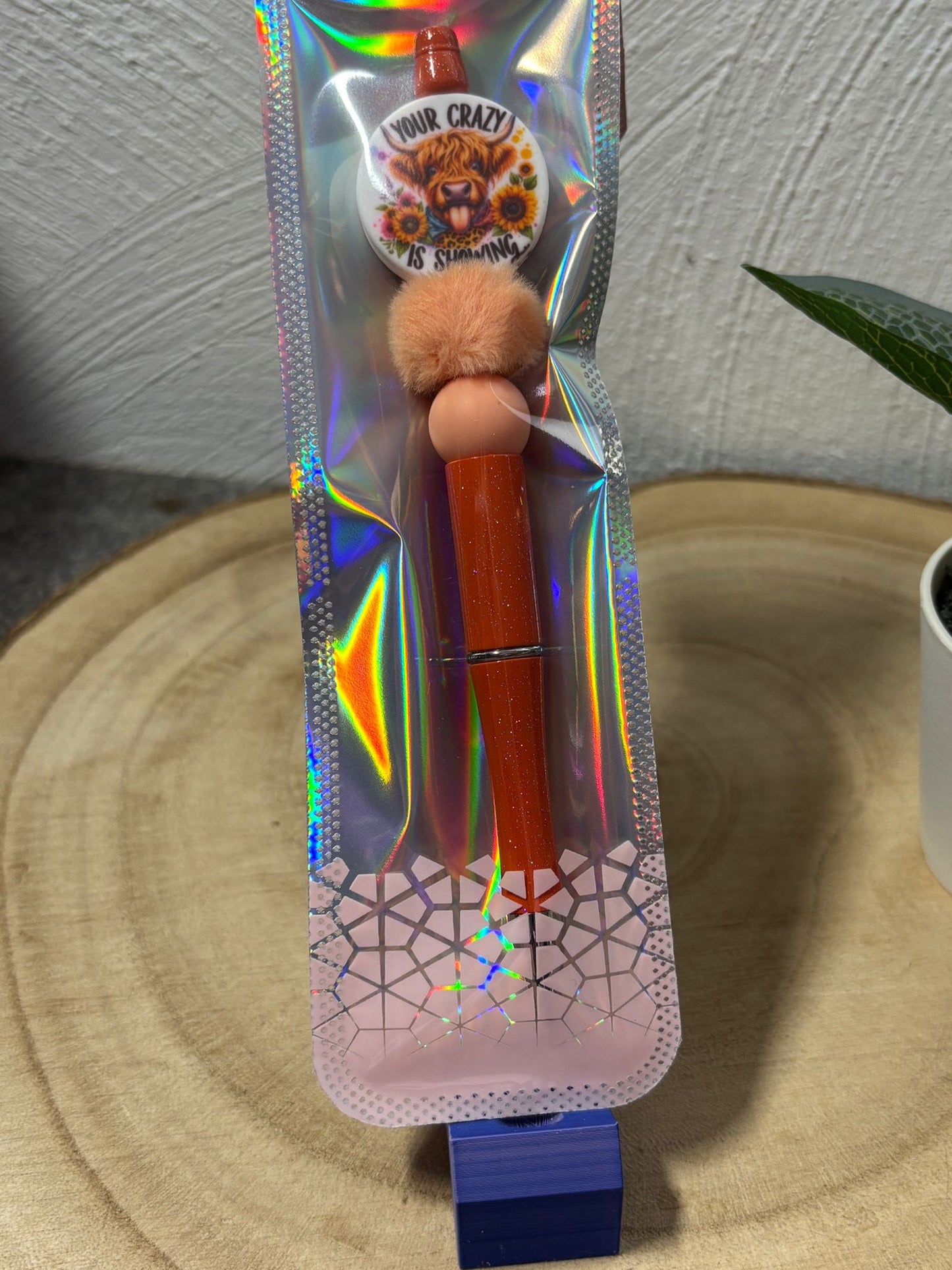 Kugelschreiber Kuh braun