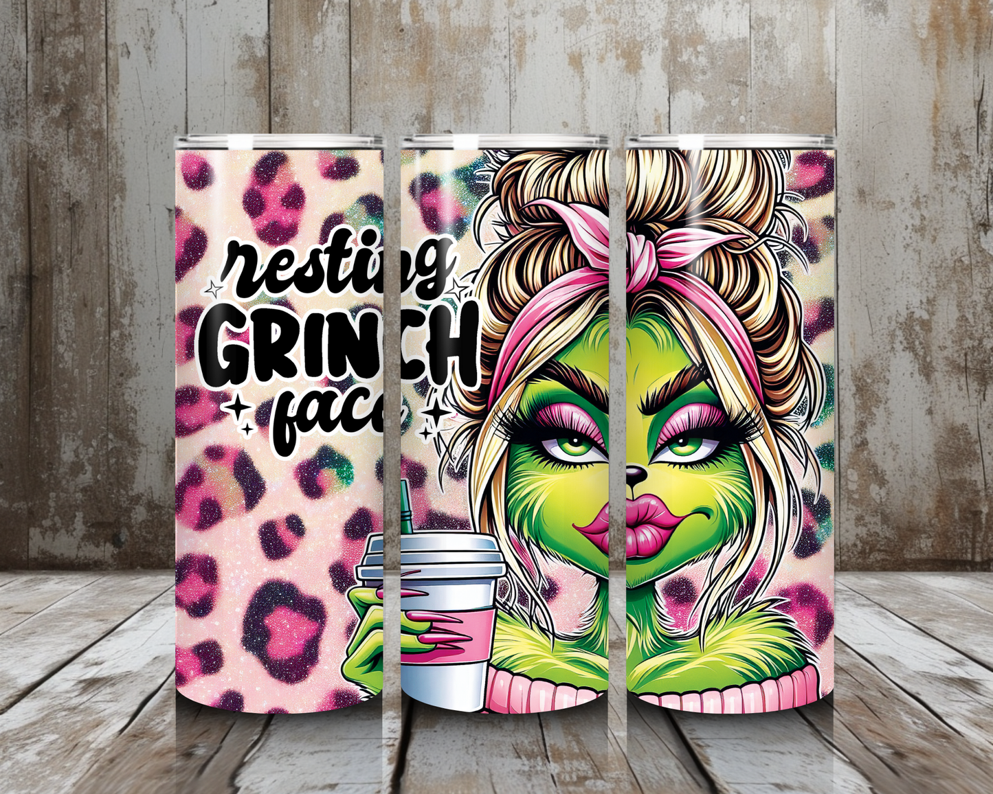 Tumbler Grinch Face
