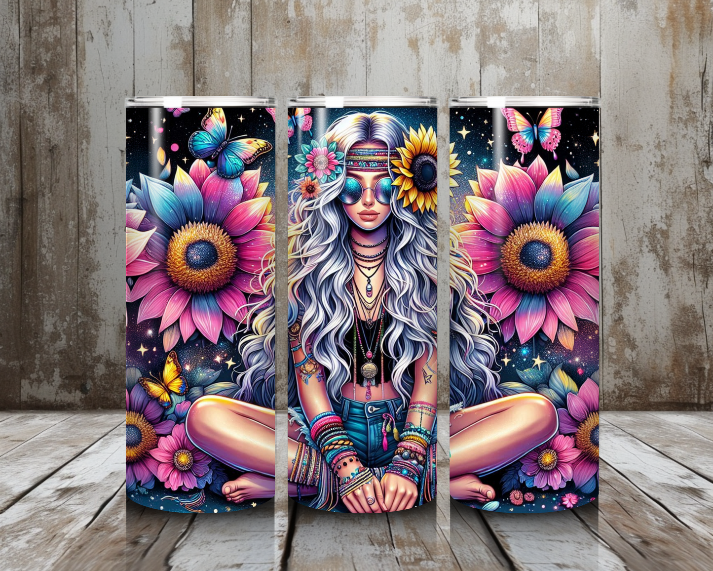 Tumbler Hippie Girl