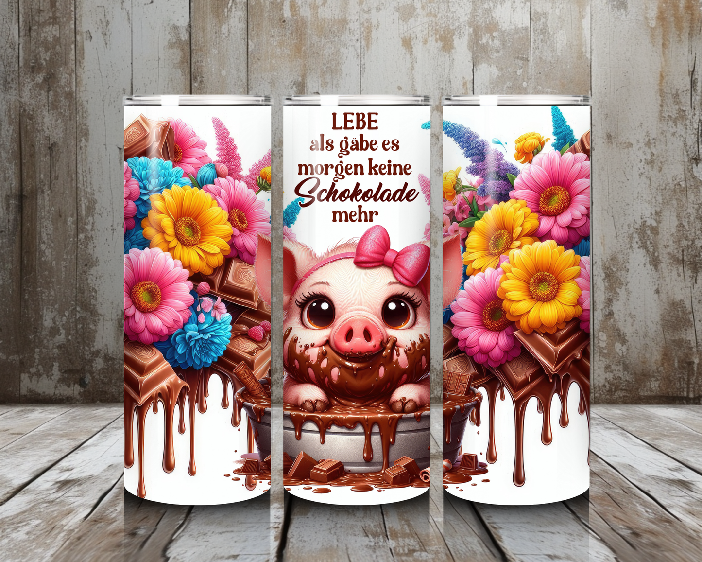 Tumbler Schokoschweinchen