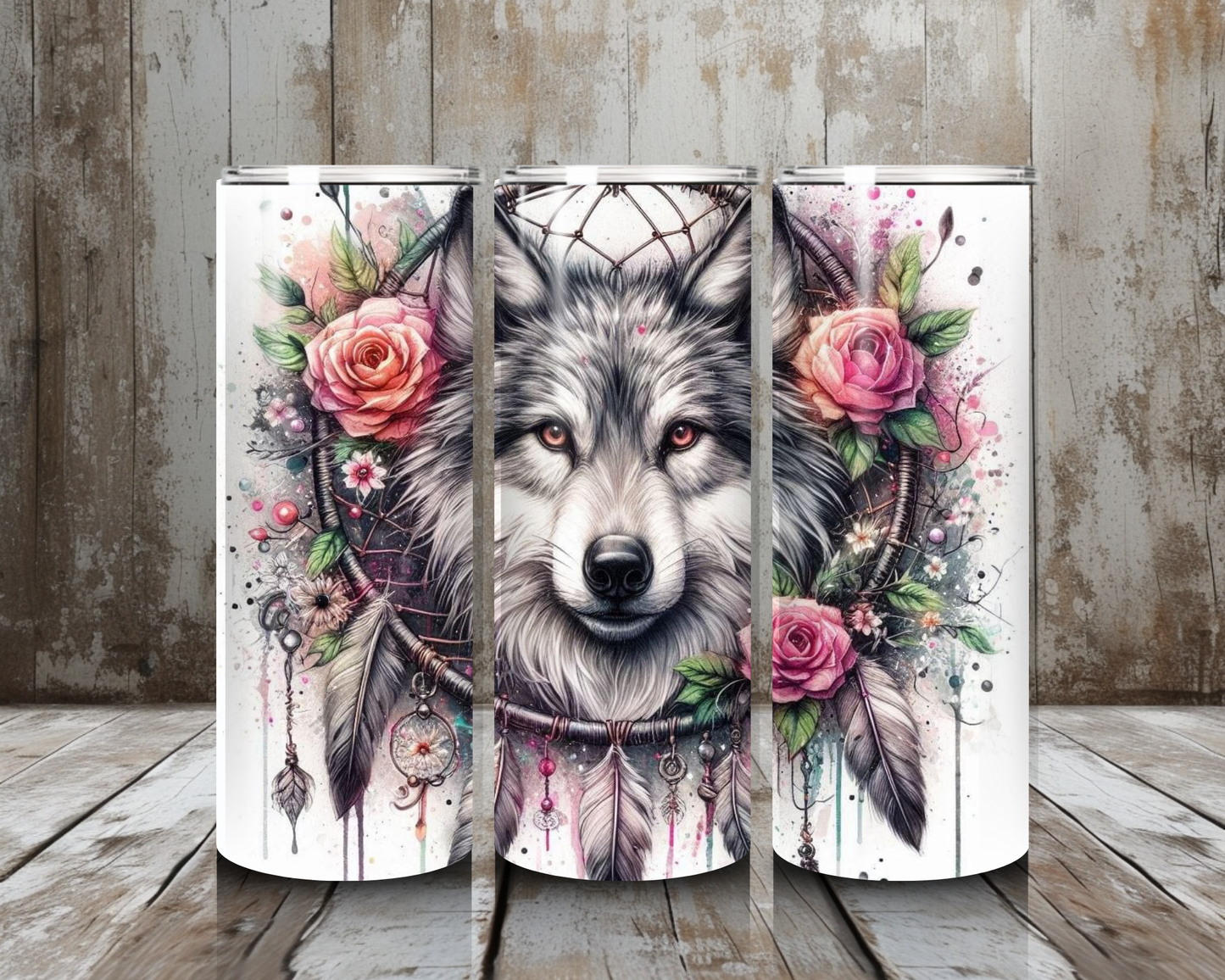 Tumbler Traumfänger Wolf