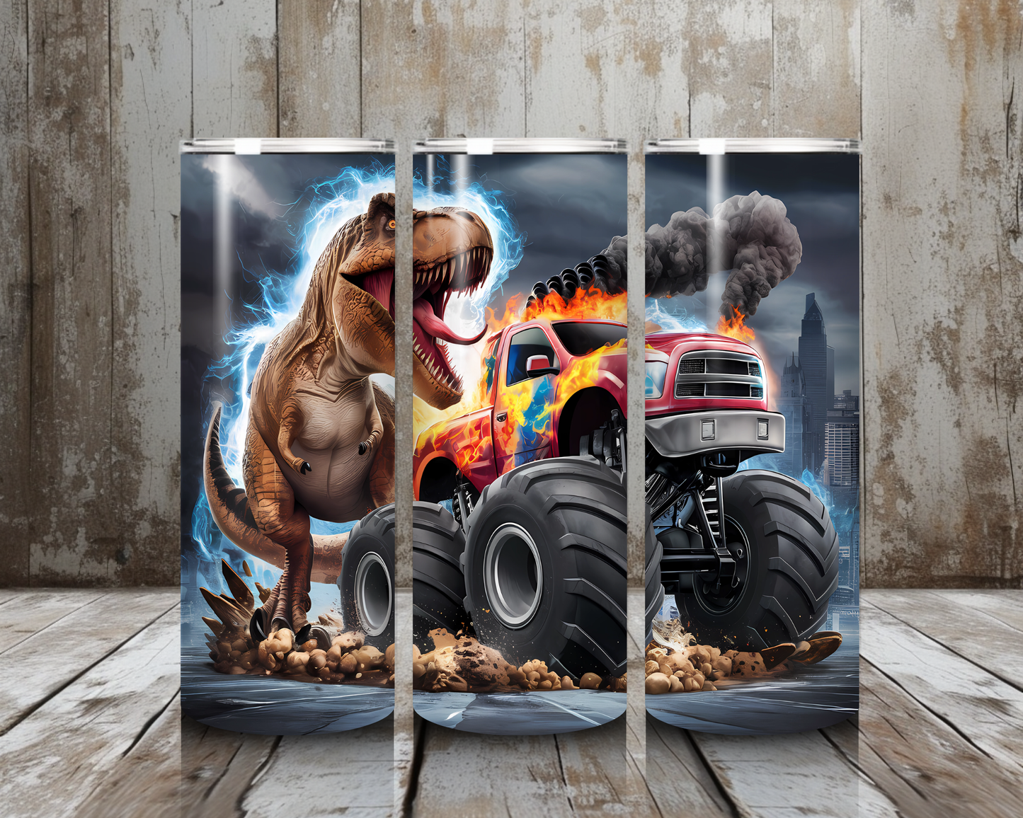 Tumbler Dino & Truck