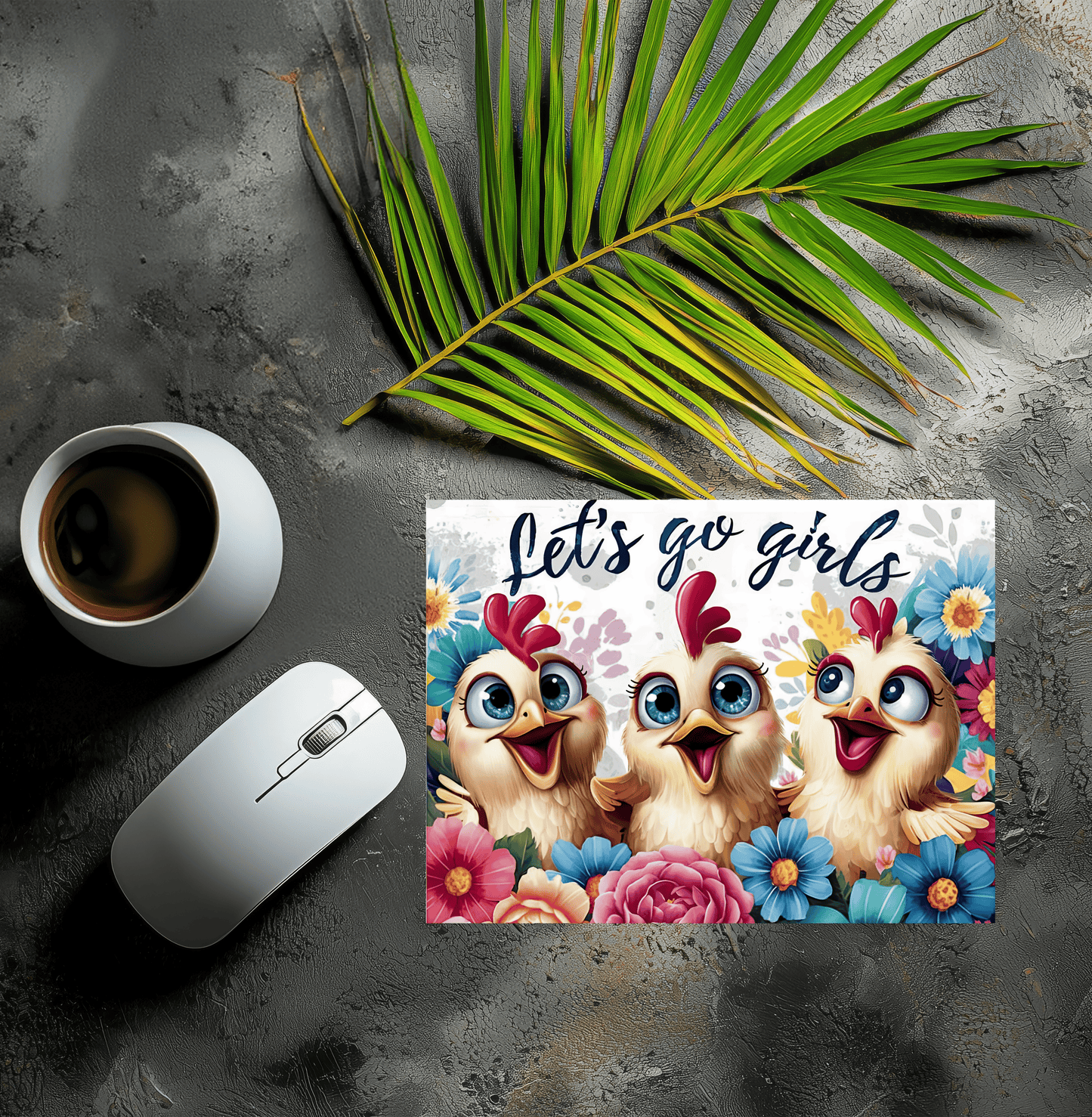 Mousepad Crazy Chicken