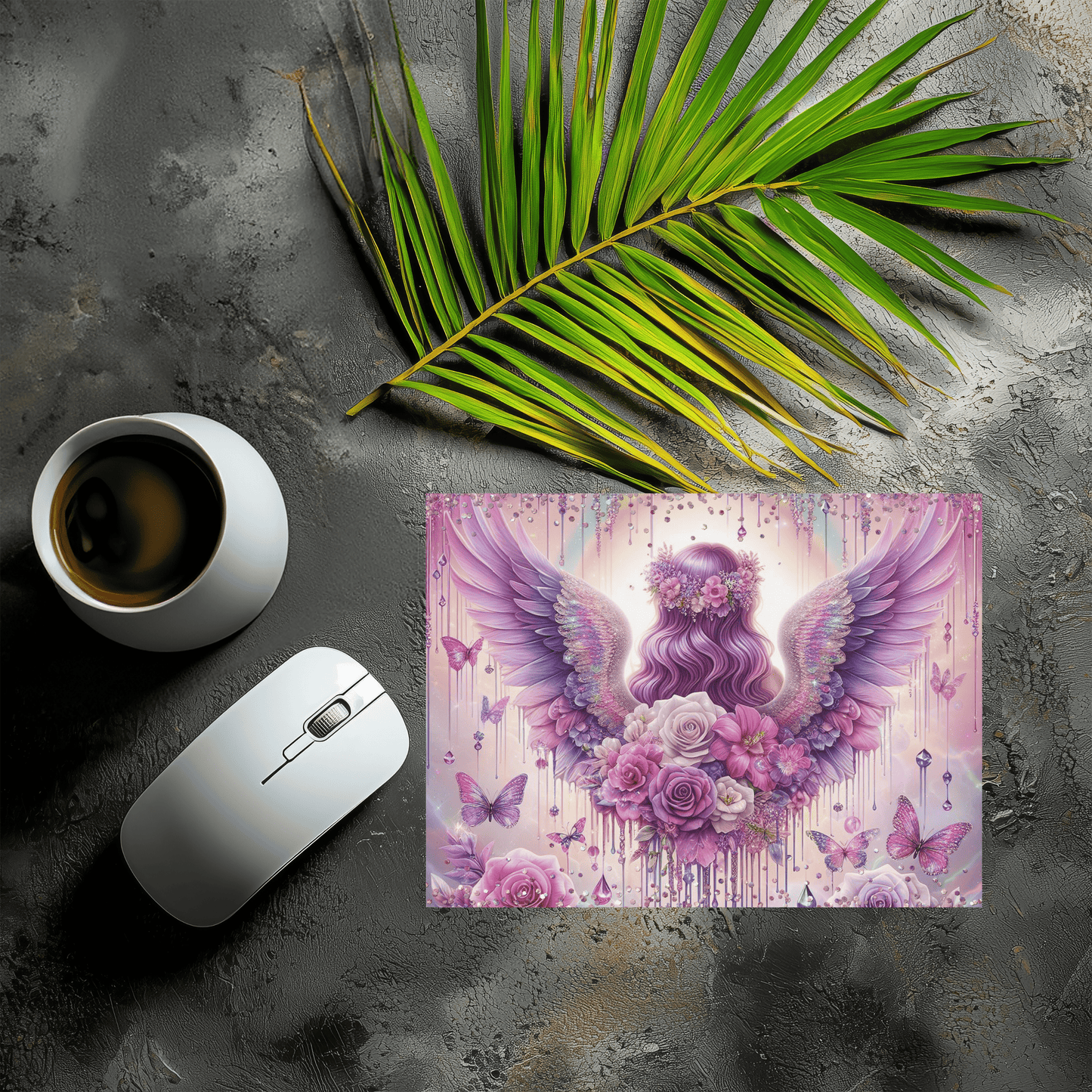 Mousepad Engelsfrau lila