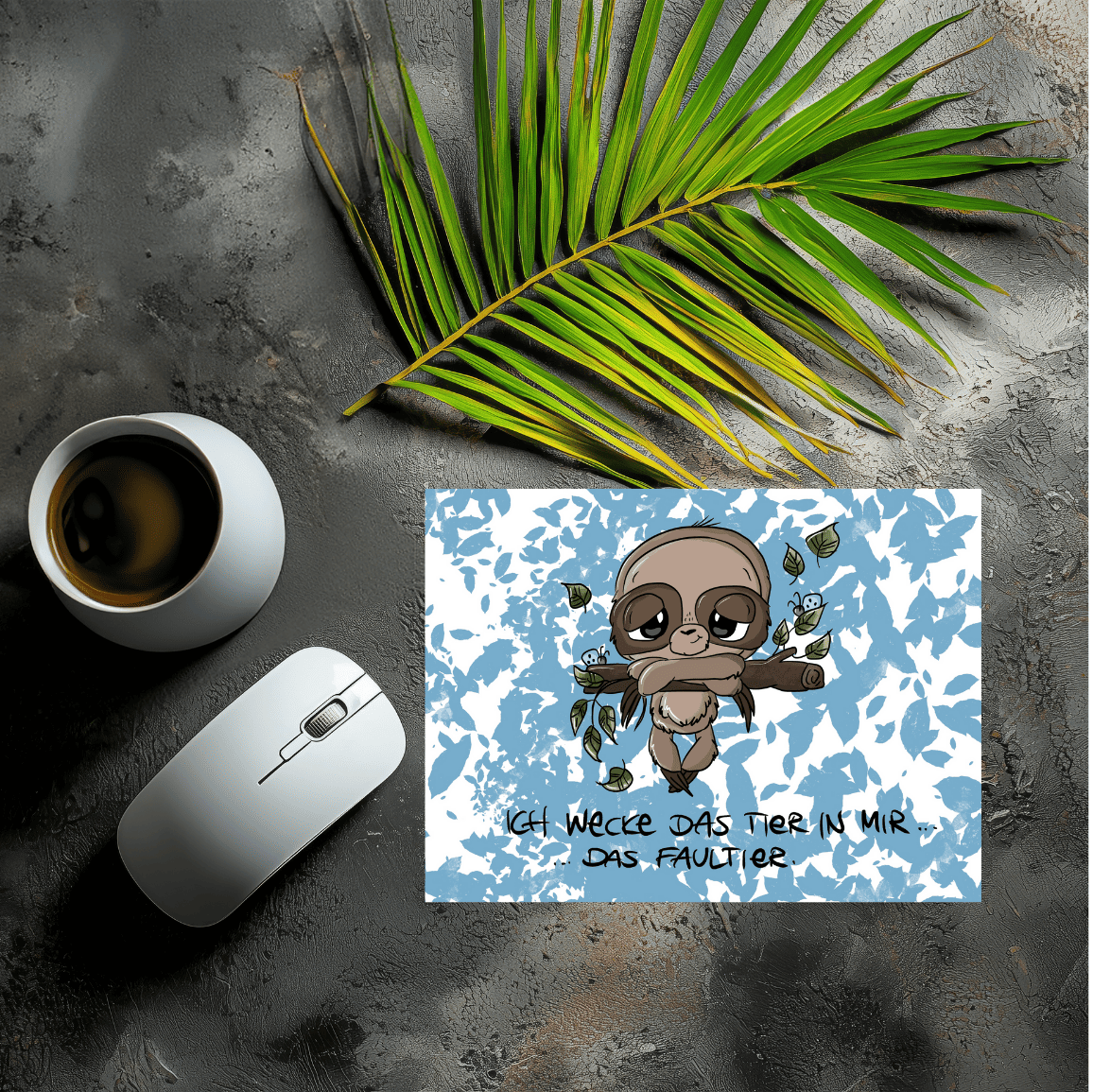 Mousepad Fauli blau