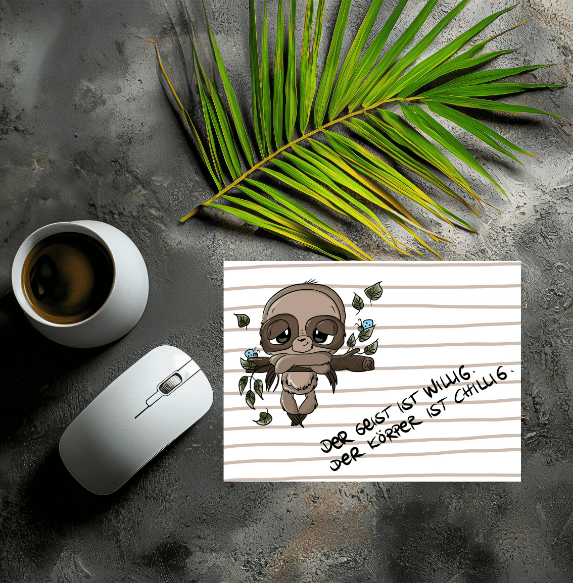 Mousepad Fauli gestreift