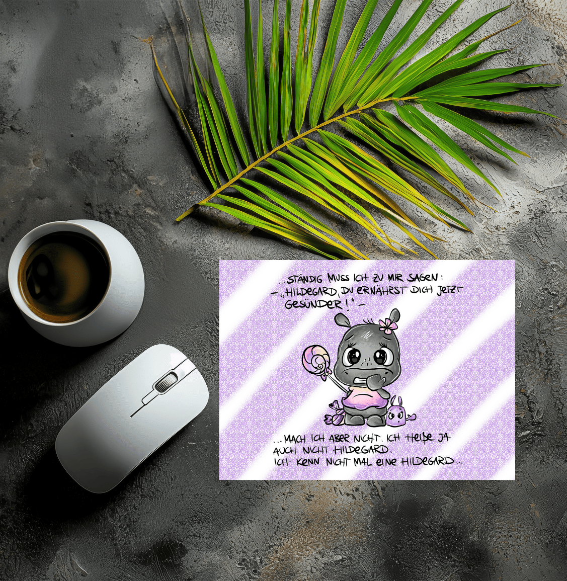 Mousepad Hildegard lila
