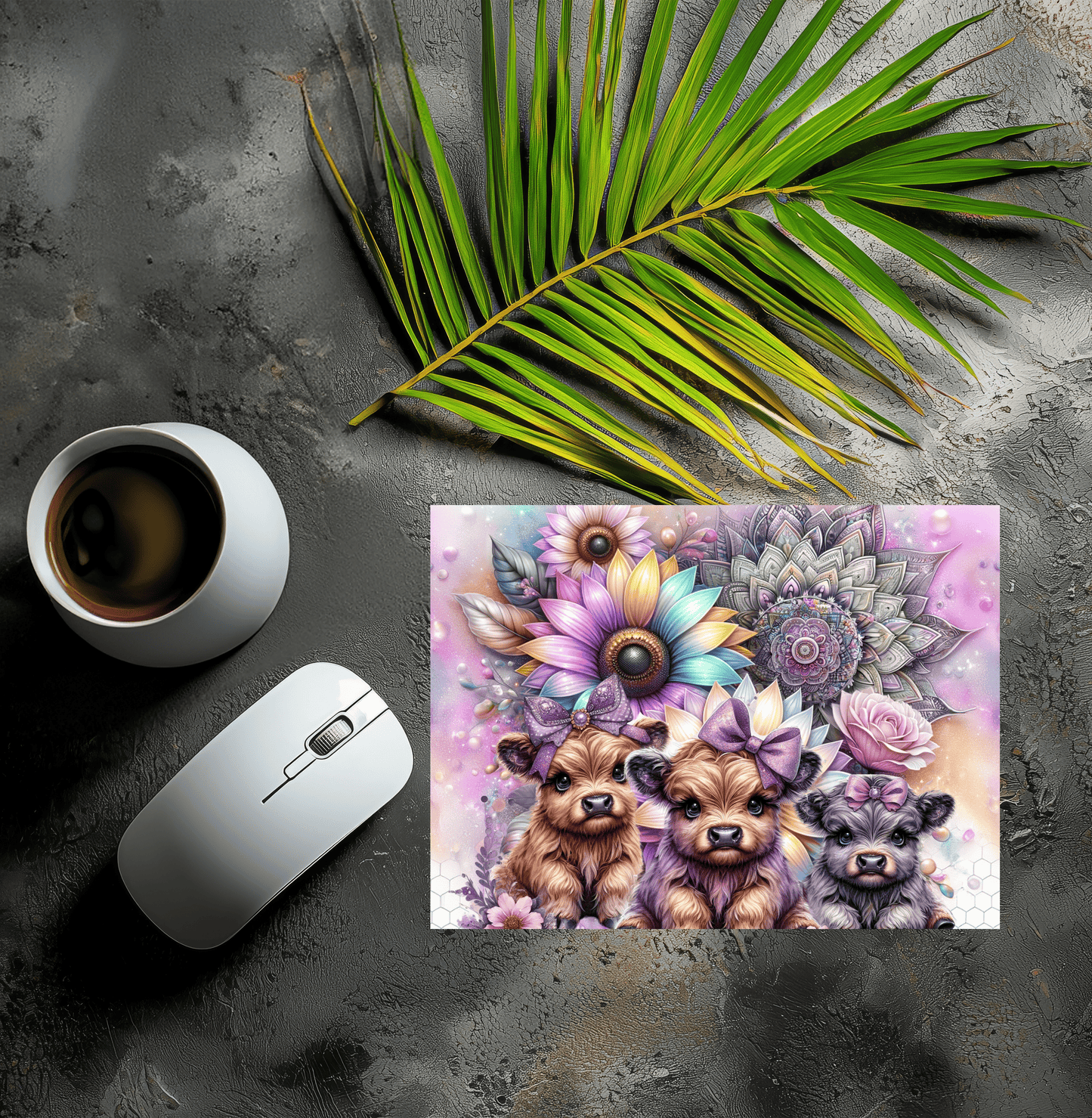 Mousepad Mandala Kühe