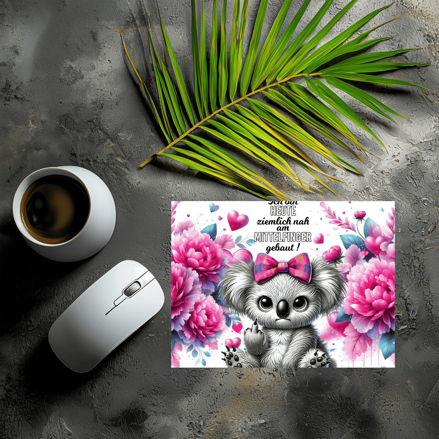 Mousepad Mittelfinger Koala