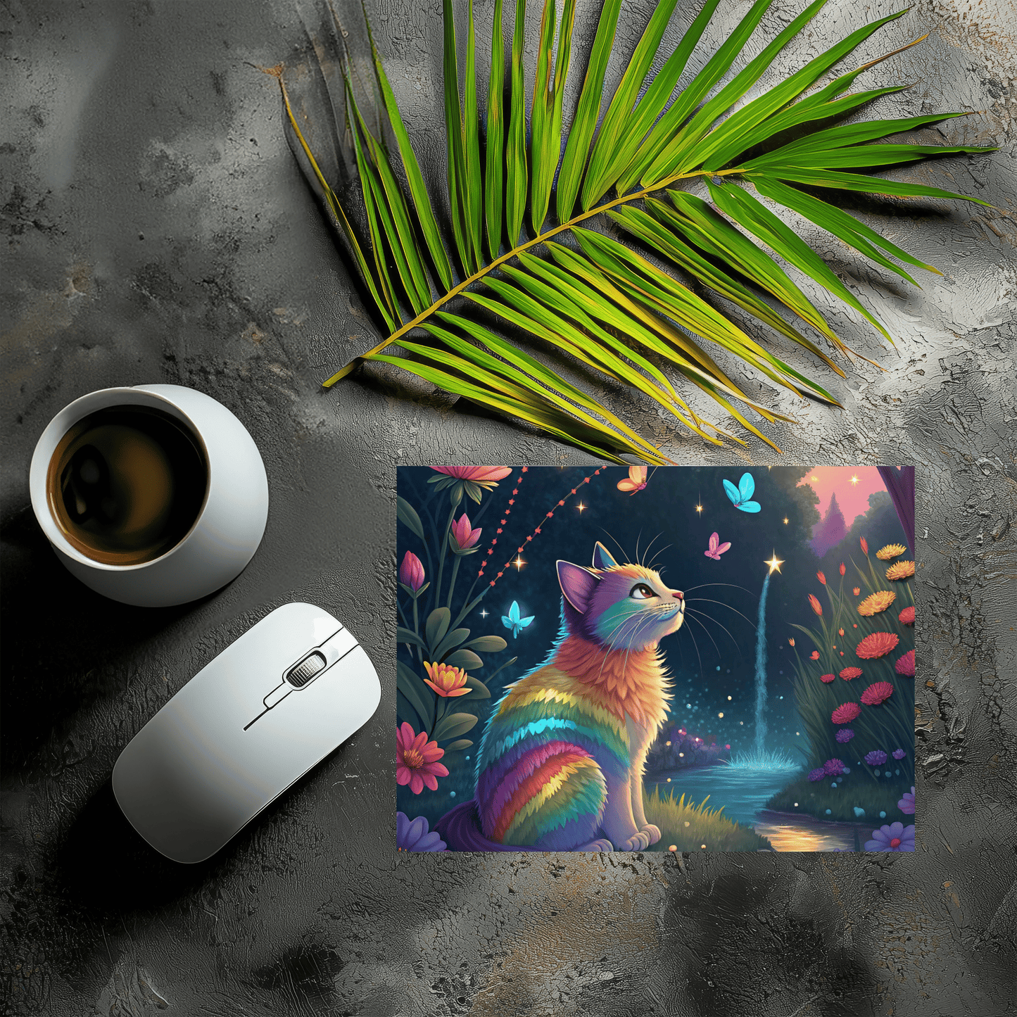 Mousepad Regenbogenkatze