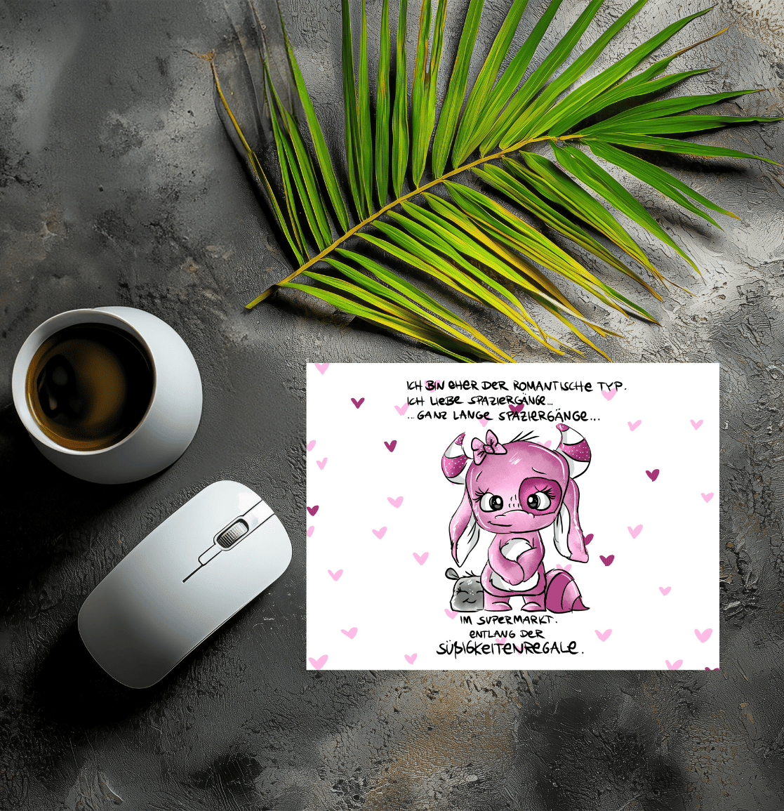 Mousepad Süssigkeitenregale weiss