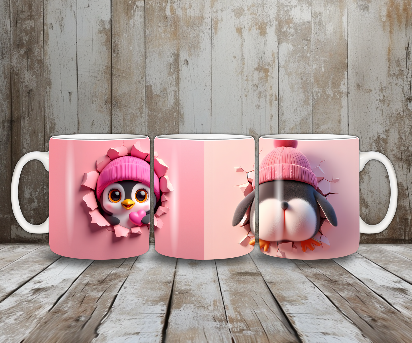 Tasse Pinguin rosa